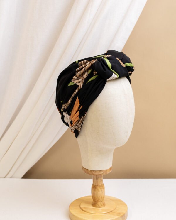 Midnight Bloom Turban