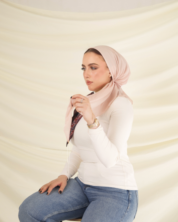 Blush Veil – Chiffon Whisper Collection